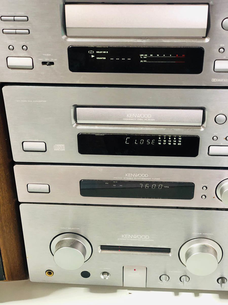 KENWOODコンポ A419】KENWOOD システムコンポ 動作OK