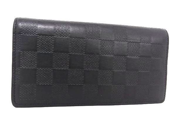LOUIS VUITTON ダミエ・アンフィニ ジッピーウォレット 1円 □美品□ LOUIS VUITTON ルイヴィトン N63010 ダミエアンフィニ