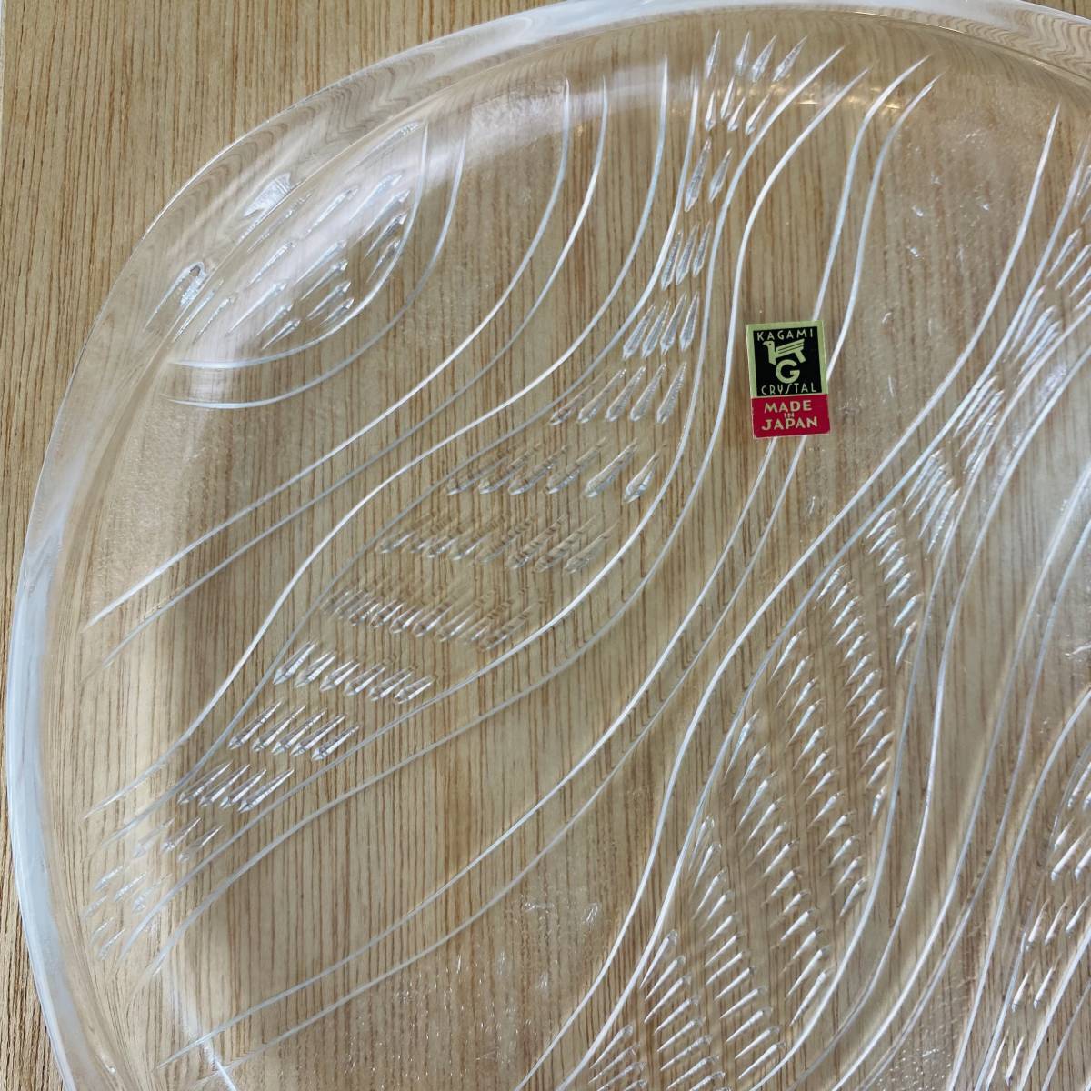 N5307 KAGAMI CRYSTAL 各務クリスタル 未使用品 かがみクリスタル 和皿