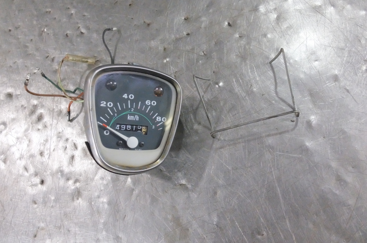 けー① 12)実動 かもめ スーパーカブC70-7028*** 純正スピードメーター 動作品