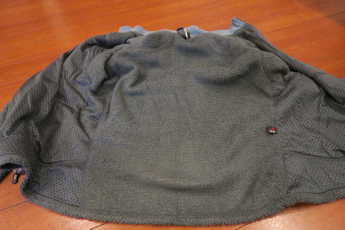美中古 patagonia Men's R2 Jacket NRS グレー Lサイズ パタゴニア レギュレーター フリース ,2008年製で