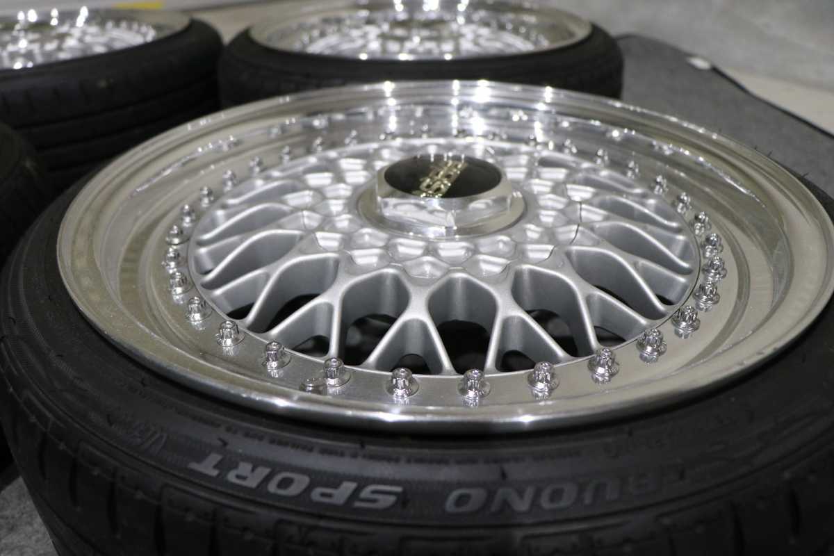 BBS RS 16インチ 100-4H 16×6.5J +49&+35 リバレル　加工品 16インチ BBS PCD100 7.0J +42 ウェッズ