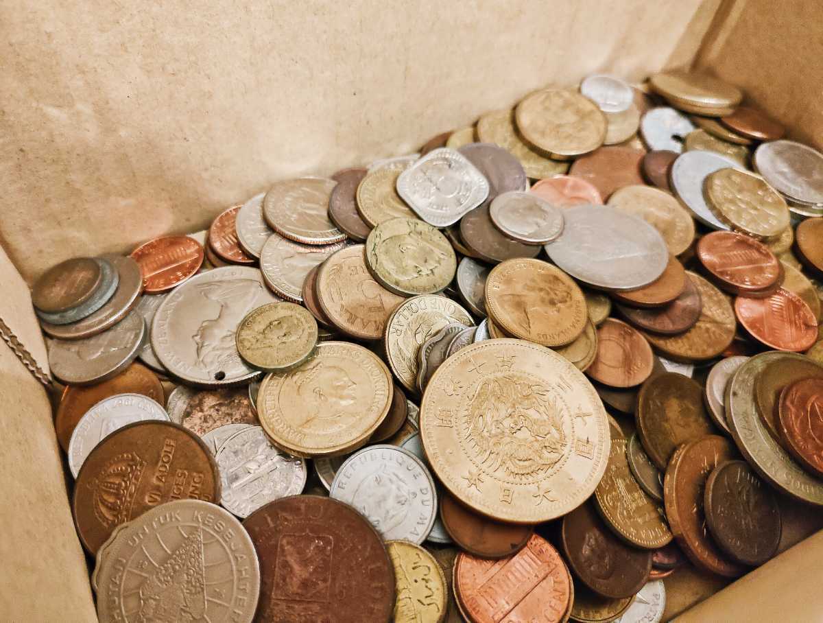 1円〜スタート★ 海外古銭 二十圓金貨 大日本 古銭 明治10年 菊紋 竜 エリザベス 大量 まとめ 日本古銭 希少