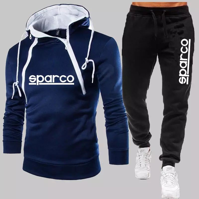 【新作入荷，品質保証】 スパルコ ジャージ上下 パーカー SPARCO 青 白 黒(レーシングスーツ)｜売買されたオークション情報、yahooの商品情報をアーカイブ公開 - オークファン レーシングスーツ