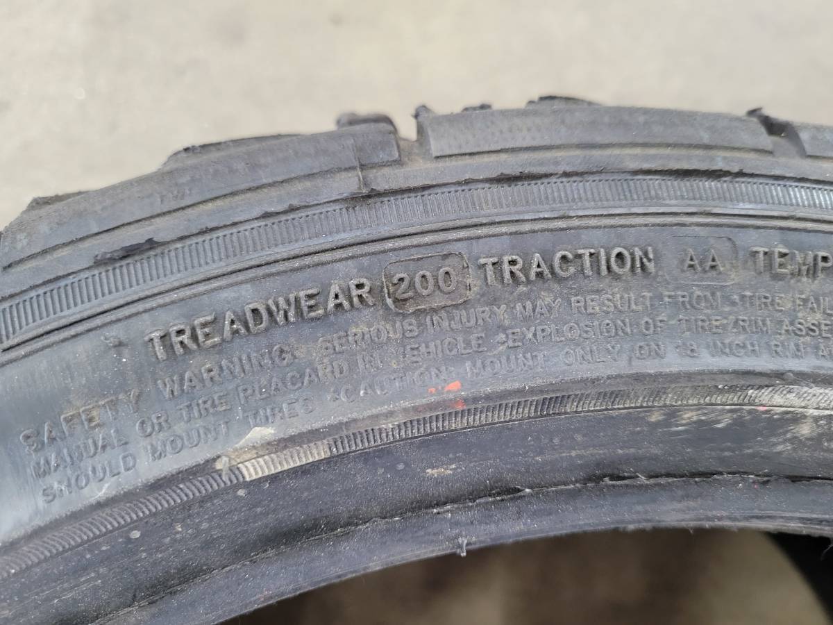 VALINO ヴァリノ ぺルギア08R 265/35R18 TREADWEAR 200 中古2本セット ハイグリップ ドリフトに④ VALINO 08R ヴァリノ ペルギア08R265&frasl;35R18 2本 Official