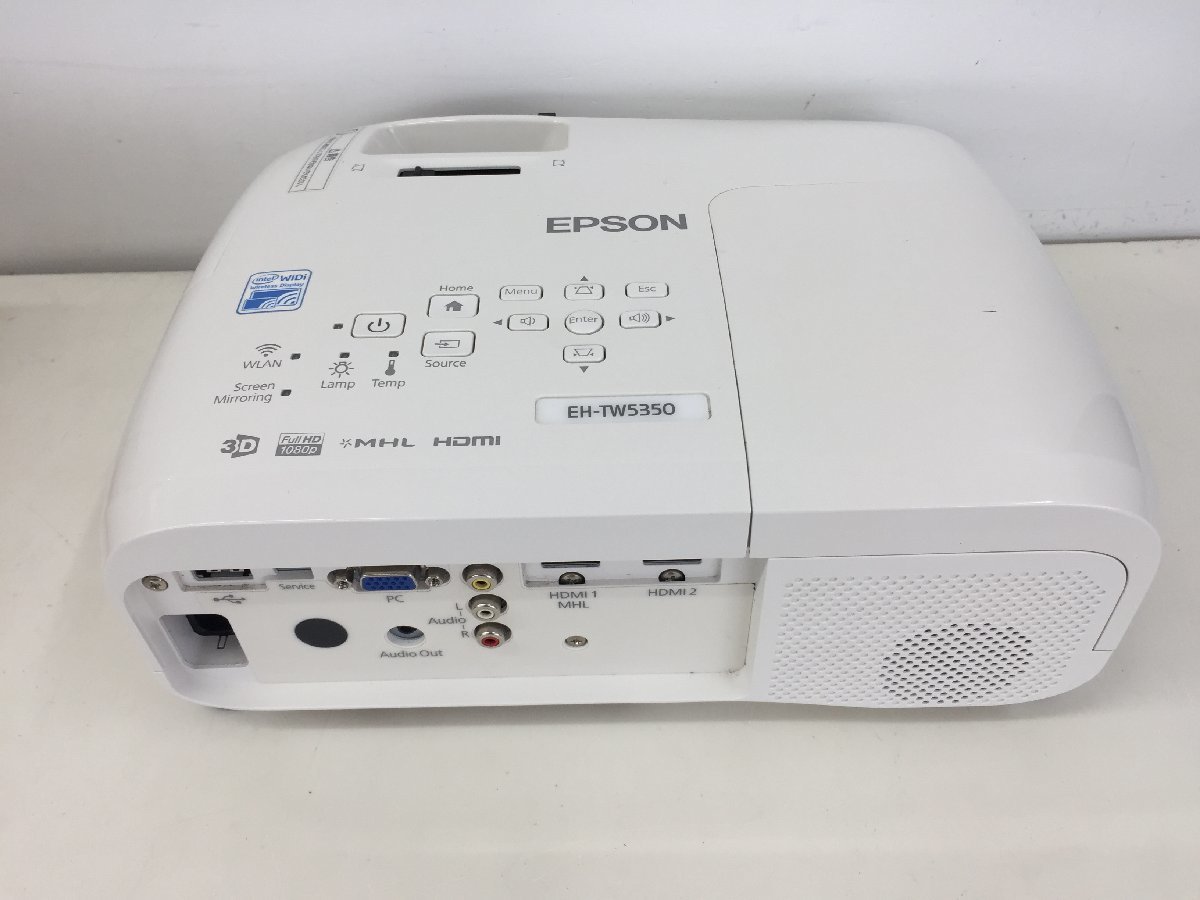 EPSON EH-TW5350 ホームプロジェクターランプ点灯時間1397H （管2Fk