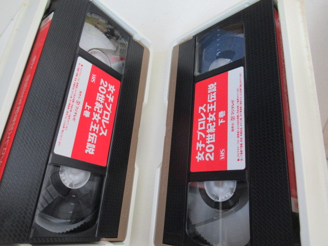 B590.女子プロレス・格闘技 DVD/VHS めとめて 動作未確認ジャンク