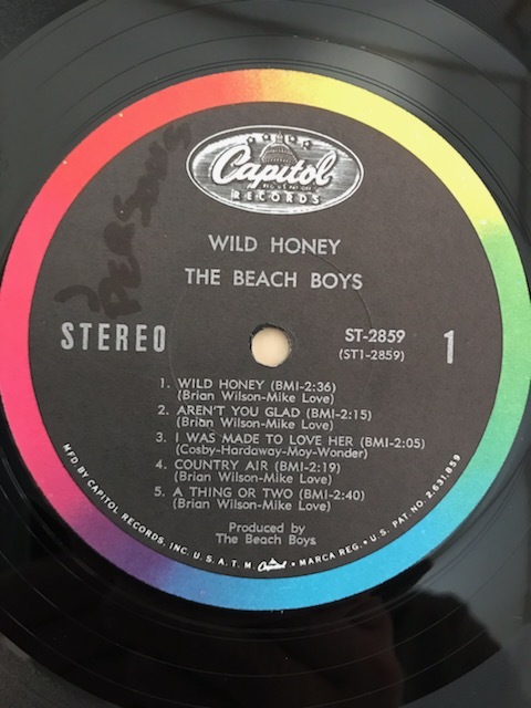 The Beach Boys Wild Honey LP シュリンク付き WILD HONEY THE BEACH