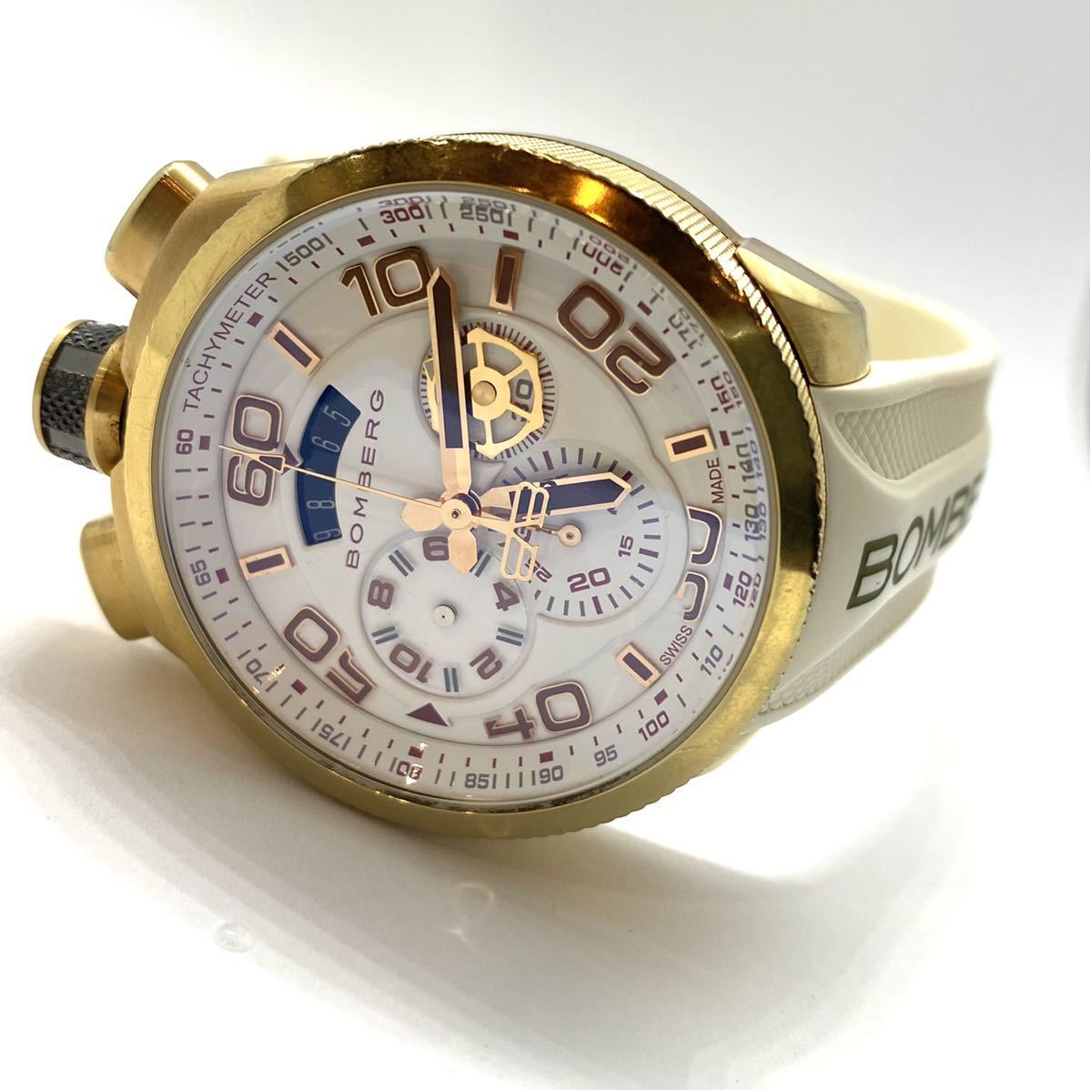 BOMBERG ボンバーグ クォーツ クロノグラフ 腕時計 ジェムライン