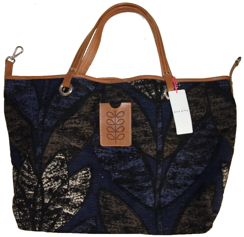 オーラカイリー Orla Kiely☆ドロシーバッグ・トートバッグ☆革x布