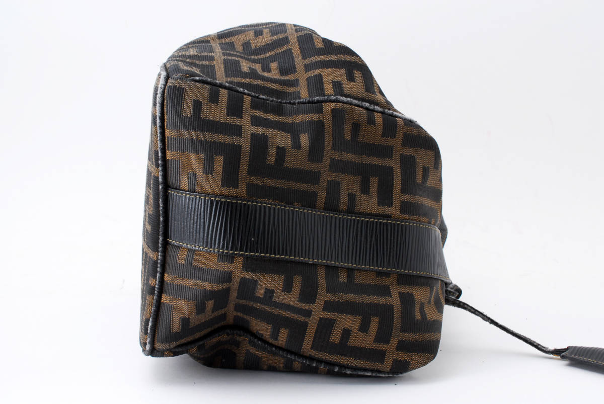 FENDI ズッカ フェンディ ミニ ハンドバッグ キャンバス キャンバス 