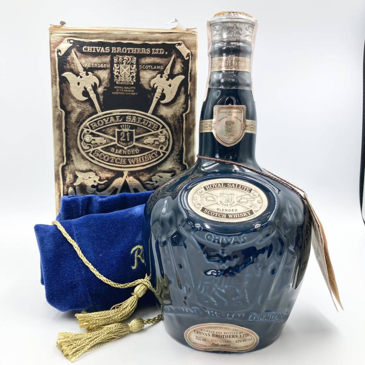 未開栓!!☆ROYAL SALUTE 21年☆ロイヤルサルート 700ml 43% 古酒