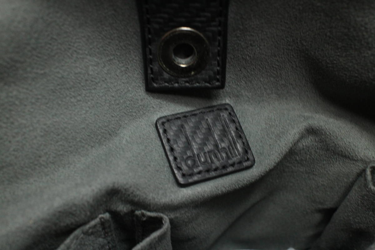 1円〜【ダンヒル/dunhill本物】トートバッグ/ナイロン×PVC/ダークグレー×ブラック【A243M トートバッグ ダンヒル ハーネス 1円 Yahoo!オークション ボストンバッグ