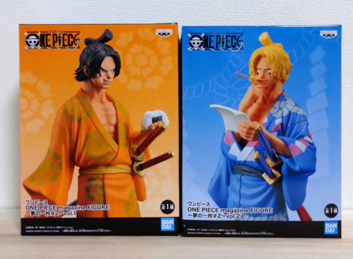 One Piece ワンピース マガジン フィギュア 夢の一枚 2 エース サボ 全2種セット Onepiece Magazine ポートガス D エース 売買されたオークション情報 Yahooの商品情報をアーカイブ公開 オークファン Aucfan Com