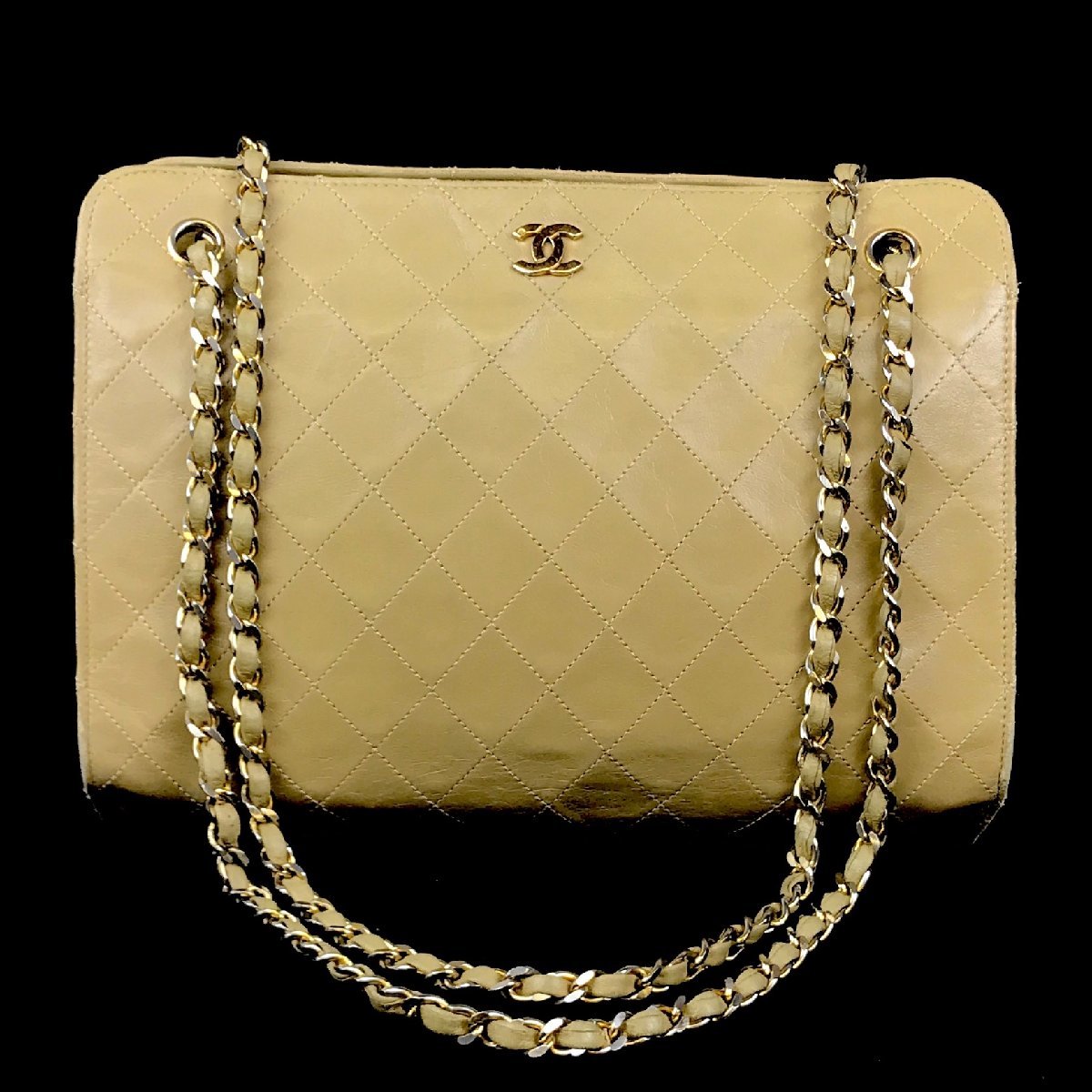 CHANEL - シャネル Wチェーン ショルダーバッグ マトラッセ CHANEL 