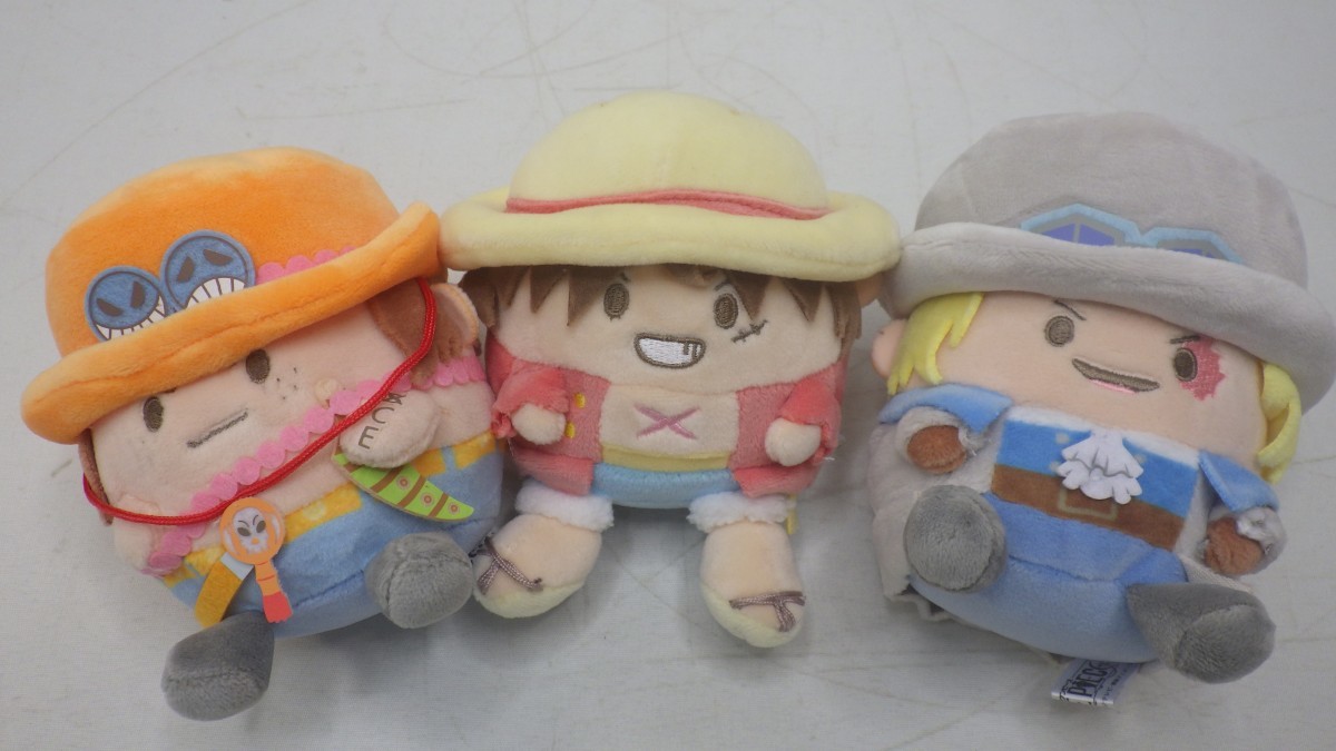 ワンピース グッズ まとめて6点セット ルフィ/エース/サボ ぬいぐるみ+