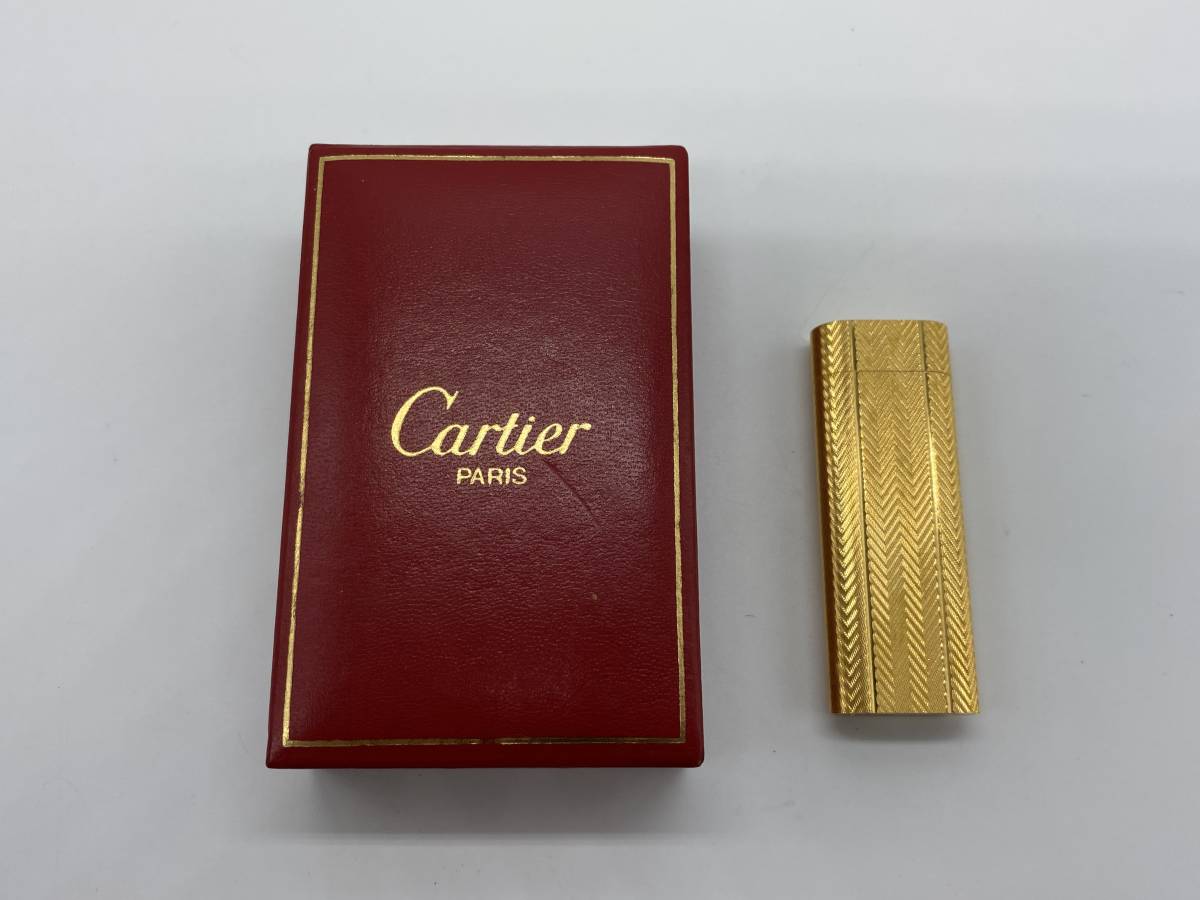 カルティエ Cartier ガスライター ゴールド ケース付き ライター 2026