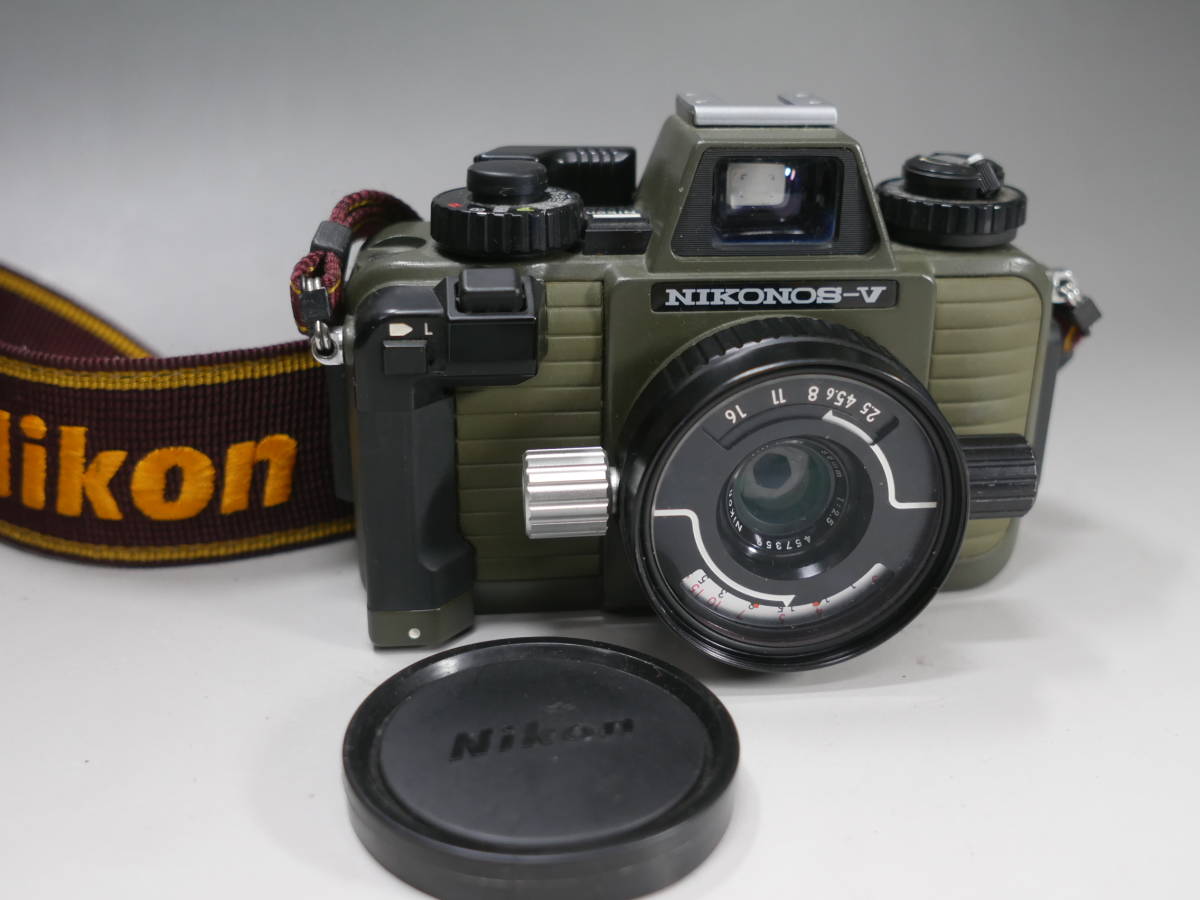 ◇Nikon【NIKONOS-V】水中カメラ NIKKOR 35mm 1:2.5 オリーブグリーン 