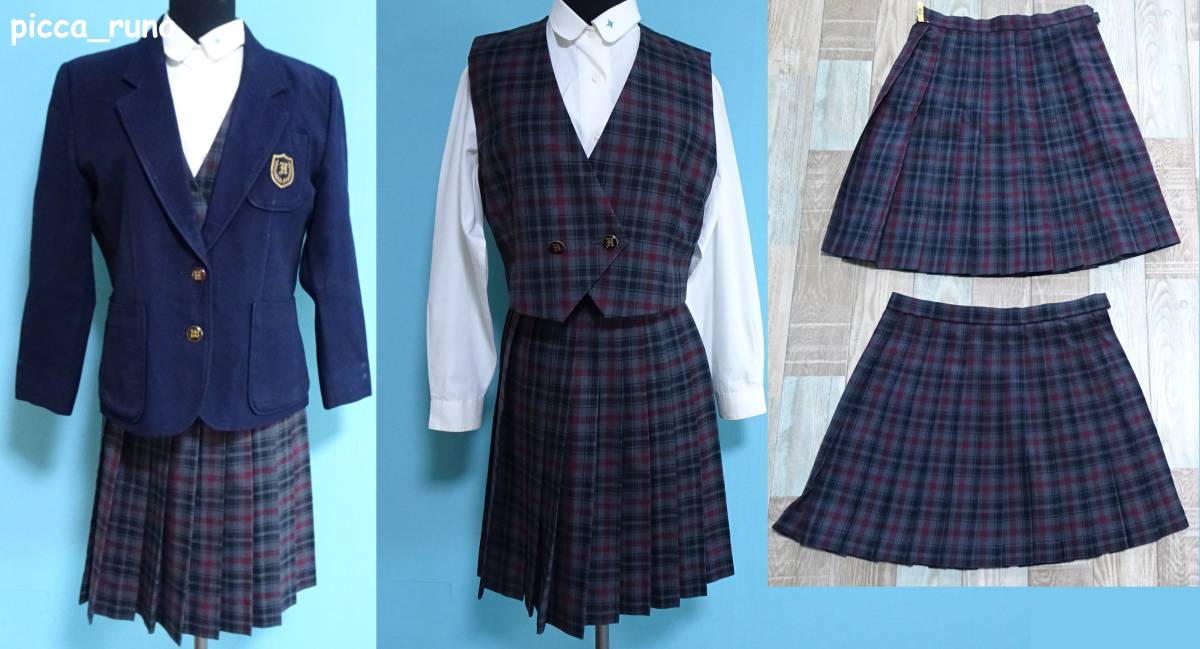 ブレザー・冬服スカート2枚・夏服スカート2枚
