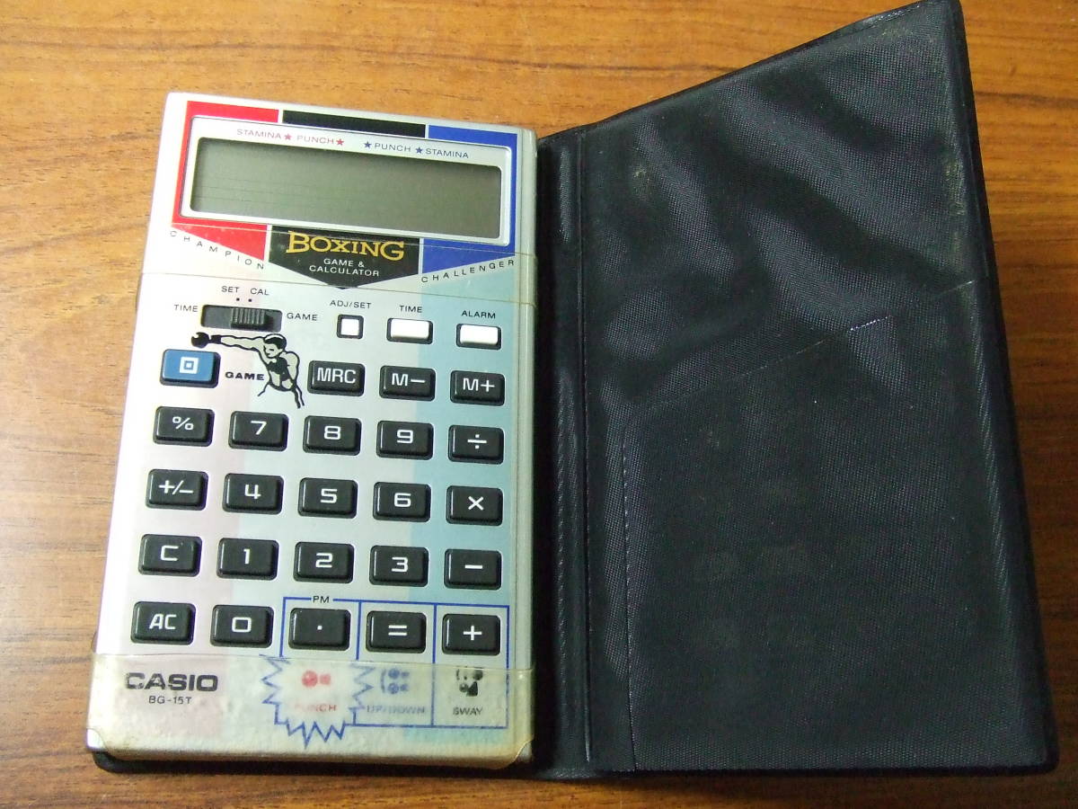 X39 希少！CASIO カシオ BG-15T 電卓 ゲーム BOXING ボクシング レトロ 