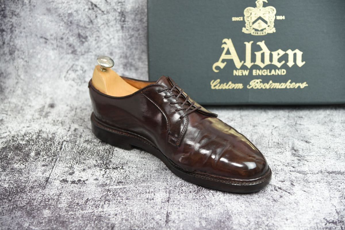 Alden コードバン #990 6.5D(24.5cm相当) バーガンディ バリーラスト 