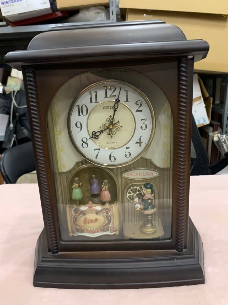 SEIKO セイコー DREAM LAND からくり時計 置時計 動作確認動画あり