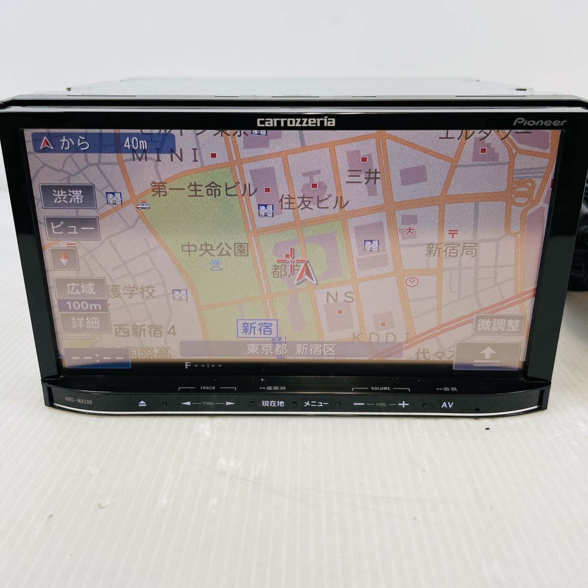 D47☆カロッツェリア AVIC-MRZ09 メモリーナビ カーナビ☆通電確認