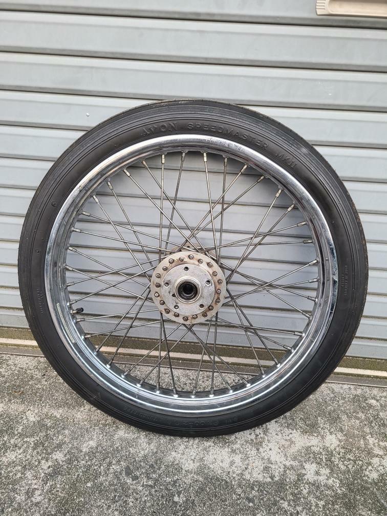 ショベル 21インチ AVON バリ山 shovelhead 35ナロー(ハーレー