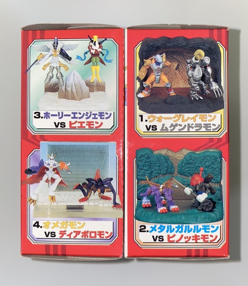 デジモンウォーズ　デジモンアドベンチャー　プラモデル　当時物　食玩　フィギュア 懐かしい バンダイ 食玩 デジモンウォーズ 全4種セット 2000年当時