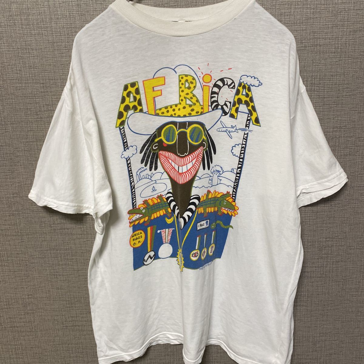 90s ビンテージ ヴィンテージ Tシャツ tee アフリカ アート art 