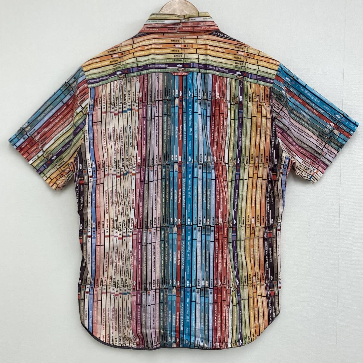 Paul Smith LONDON 本 背表紙 総柄 半袖シャツ メンズ Lサイズ