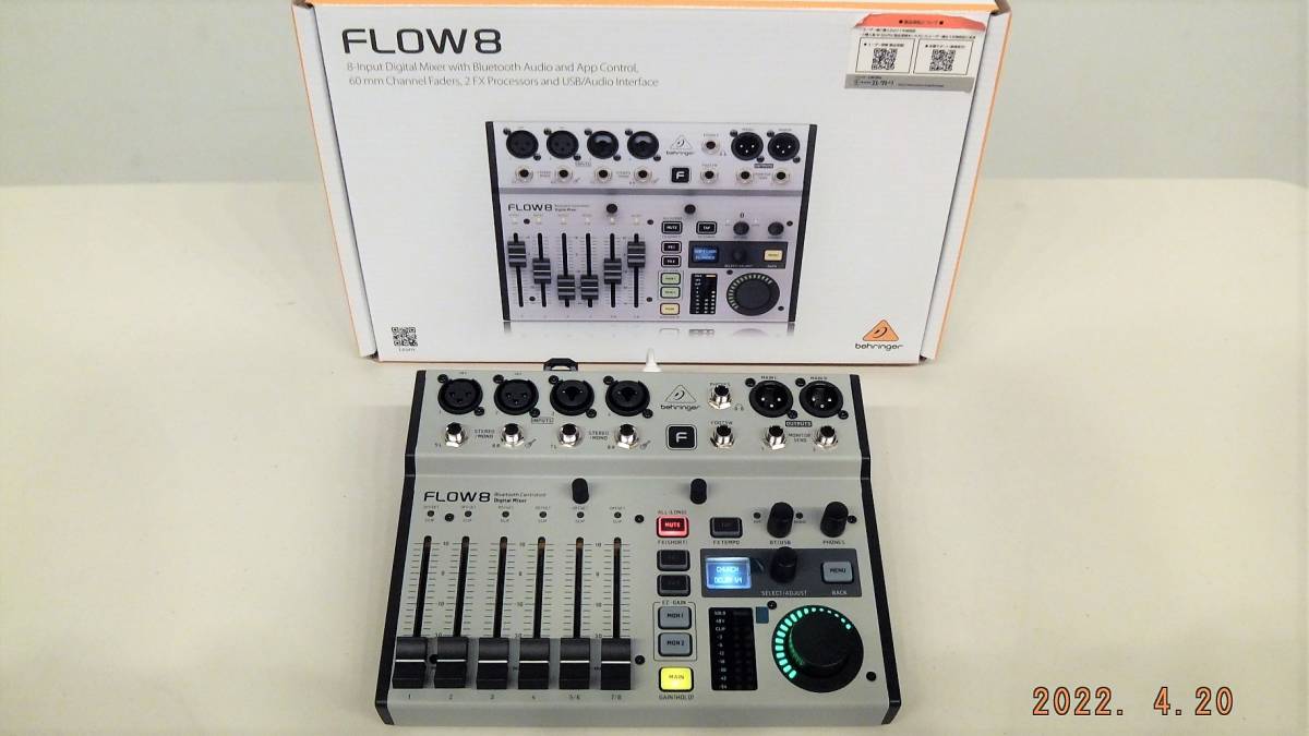 【超美品】BEHRINGER/ベリンガー FLOW8 デジタルミキサー テスト使用