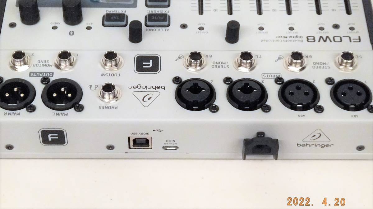 【超美品】BEHRINGER/ベリンガー FLOW8 デジタルミキサー テスト使用