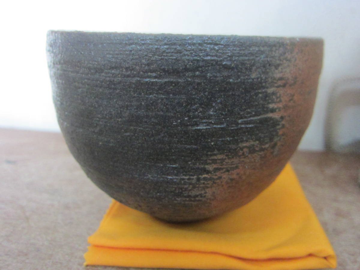 林香君 茶碗 茶道具 共箱 華厳 台湾 栞 収集家依頼品 人気 女流陶芸家