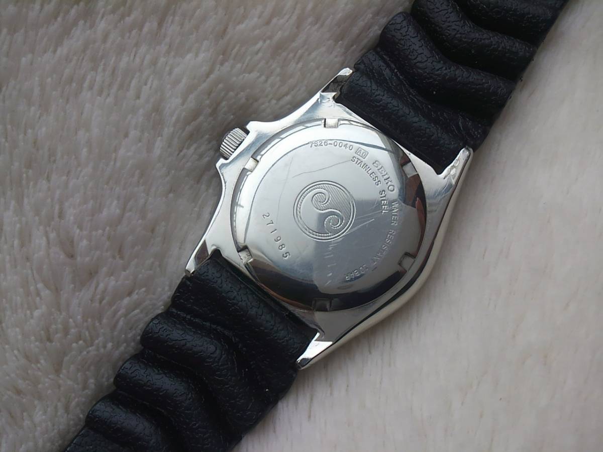 ジャンク セイコー SEIKO (SKX031J1) 7S26-0040 ダイバー 21JEWELS
