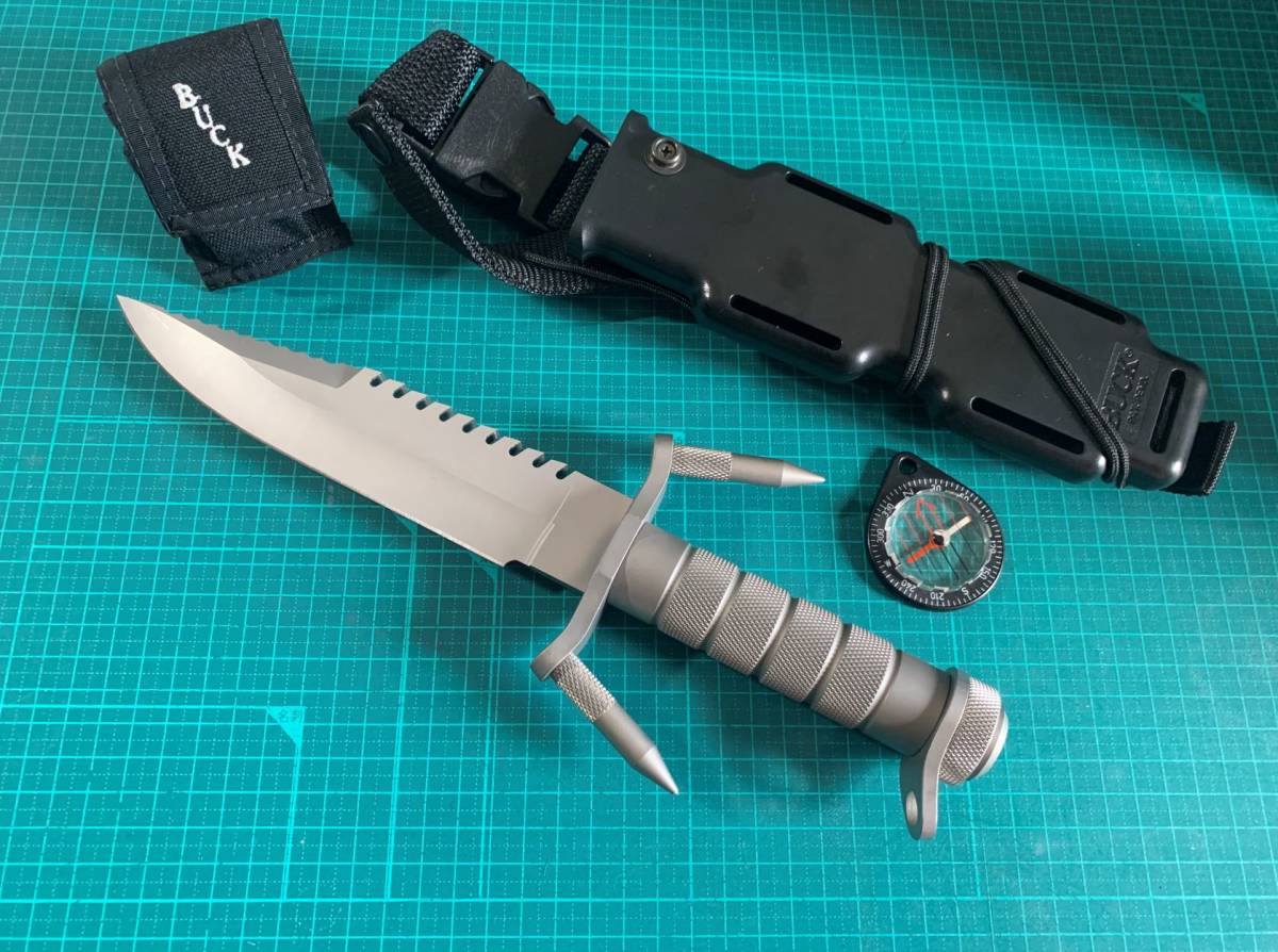 バックマスター 0 BUCK サバイバルナイフ MASTER 公式通販 ナイフused品 BUCK#184 美品BUCK 希少 buckmaster 初期モデル r&frasl;knives オールド バックマスターサバイバルナイフ の価値