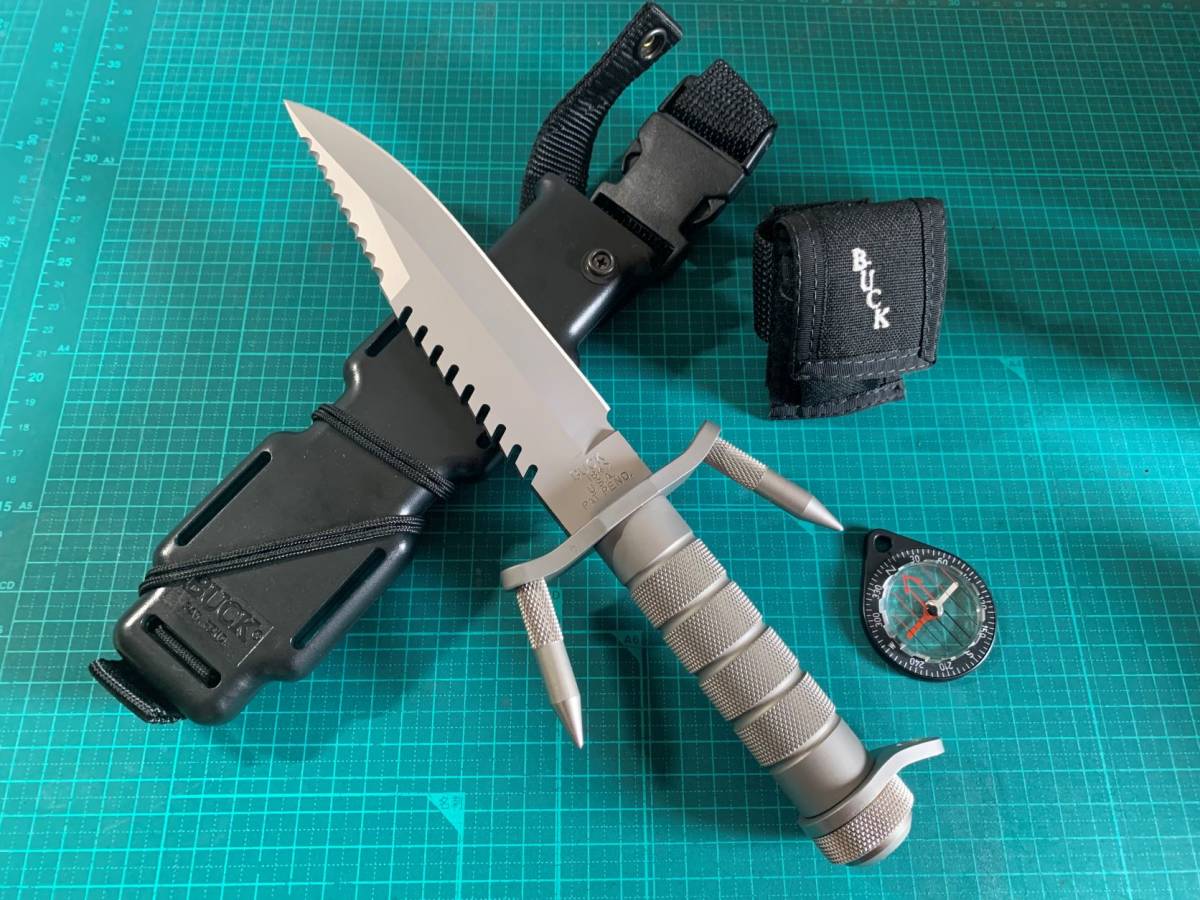 バックマスター 0 BUCK サバイバルナイフ MASTER 公式通販 ナイフused品 BUCK#184 美品BUCK 希少 buckmaster 初期モデル r&frasl;knives オールド バックマスターサバイバルナイフ の価値