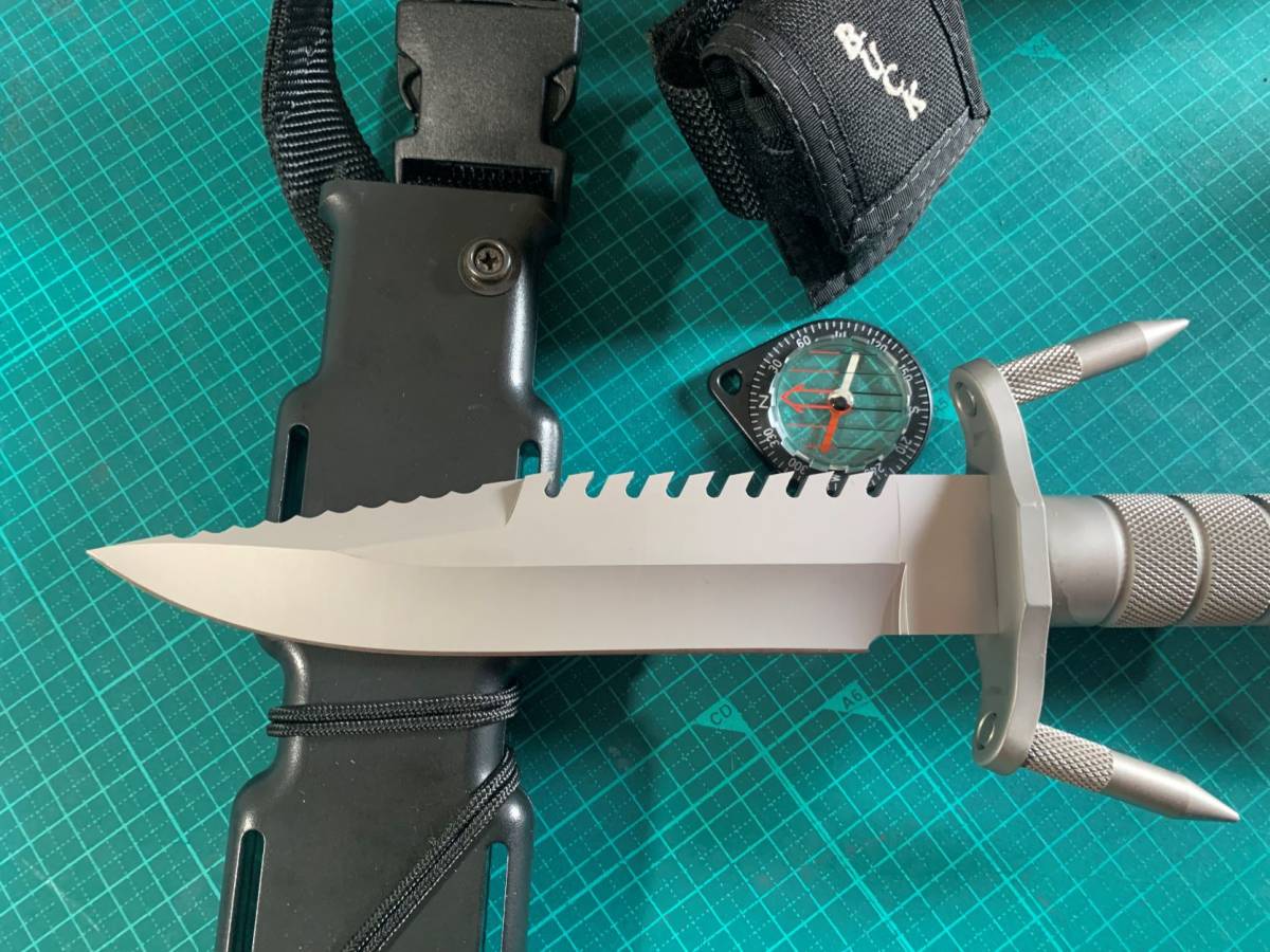 バックマスター 0 BUCK サバイバルナイフ MASTER 公式通販 ナイフused品 BUCK#184 美品BUCK 希少 buckmaster 初期モデル r&frasl;knives オールド バックマスターサバイバルナイフ の価値