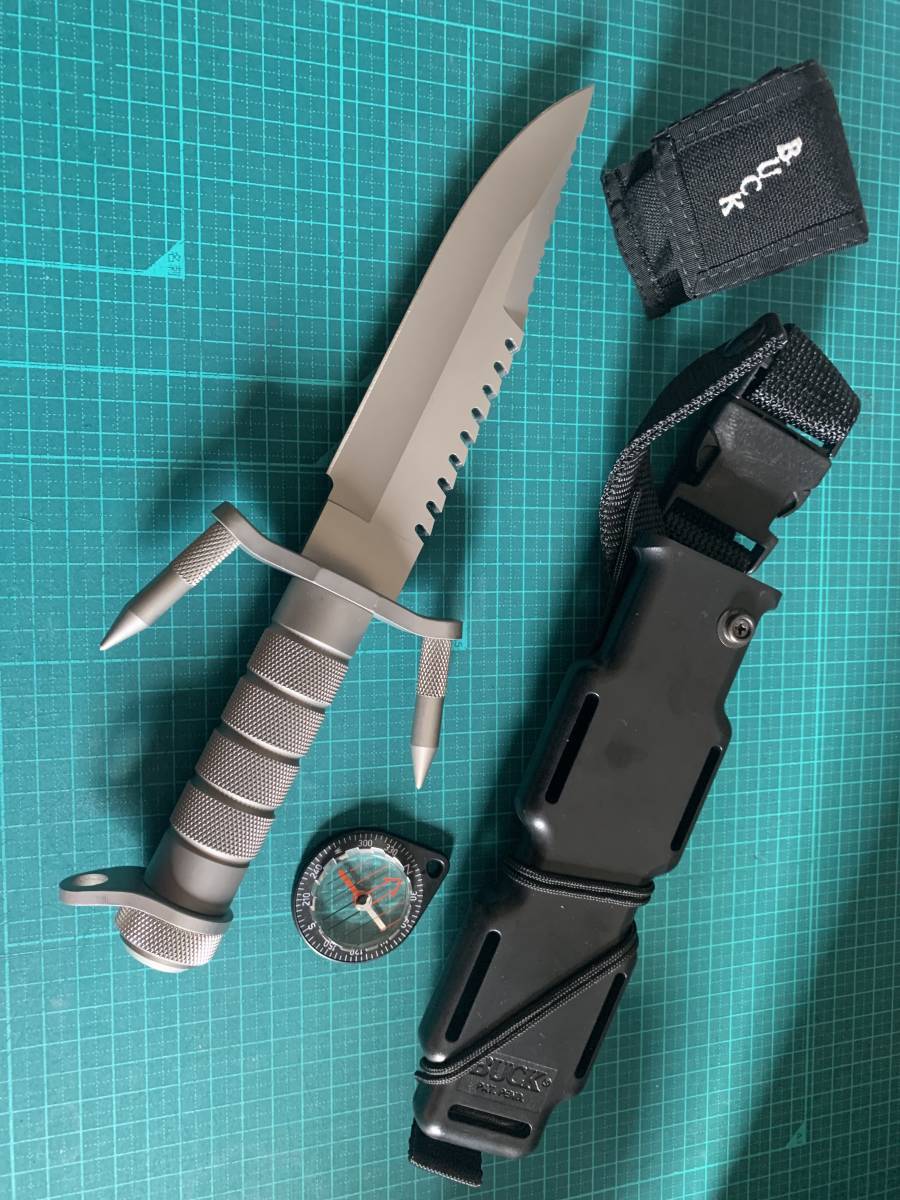 バックマスター 0 BUCK サバイバルナイフ MASTER 公式通販 ナイフused品 BUCK#184 美品BUCK 希少 buckmaster 初期モデル r&frasl;knives オールド バックマスターサバイバルナイフ の価値