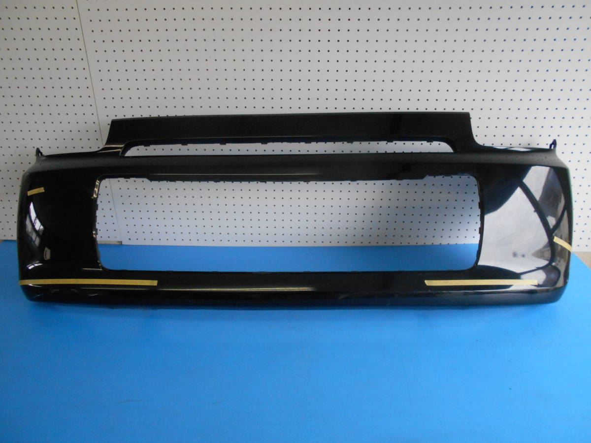 【凹/割/無し】 MK42S/MM42S 後期 『スペーシア/フレアワゴン』 純正フロントバンパー 71711-65R0 ブラック系 2204-19