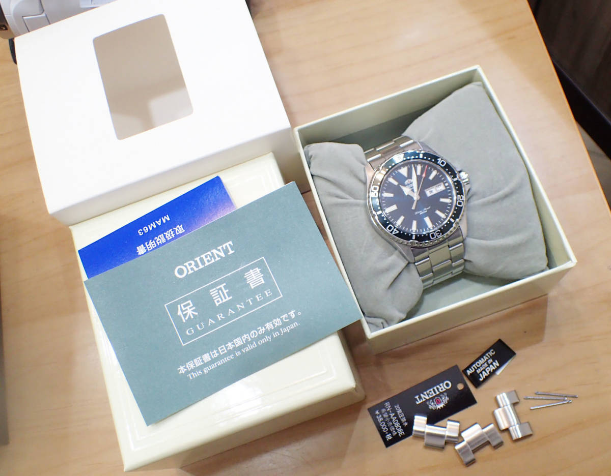 美品/動作品 ◇オリエント/Orient RN-AA0808E ◇カマスグリーン 