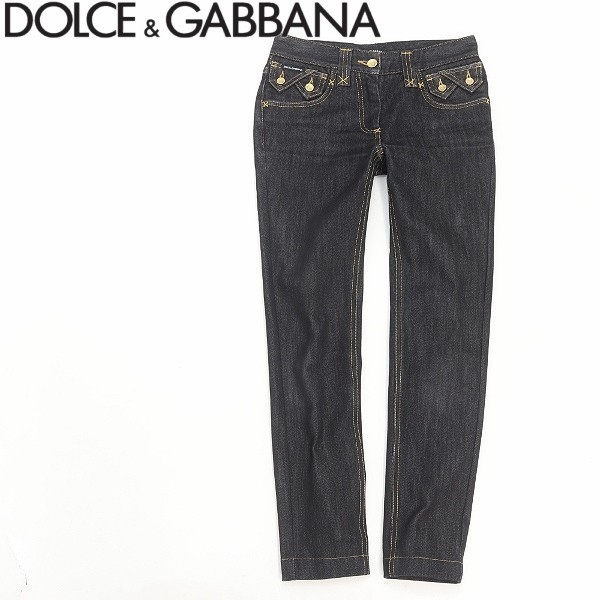 美品◇DOLCE&GABBANA/ドルチェ＆ガッバーナ ロゴプレート コットン 