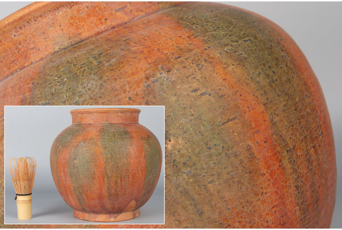 URA]発掘出土品/唐三彩壷/H20cm/7-4-161(検)骨董/縄文土器