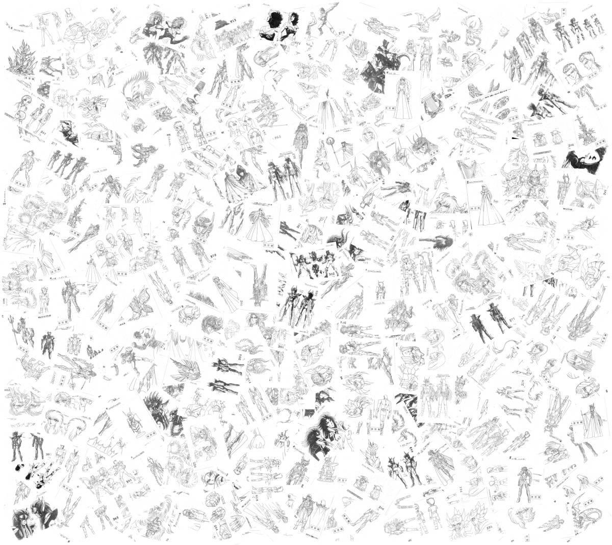【人気SALE，爆買い】 聖闘士星矢 設定資料 制作資料 289枚(原画、設定資料集)｜売買されたオークション情報、yahooの商品情報をアーカイブ公開 - オークファン 原画、設定資料集