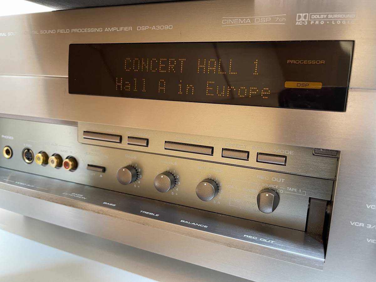 【動作確認OK】YAMAHA DSP-A3090 AVアンプ 高級機 レトロ YAMAHA DSP-A3090 AVアンプ 動作チェックOK リモコン付き 【公式通販】