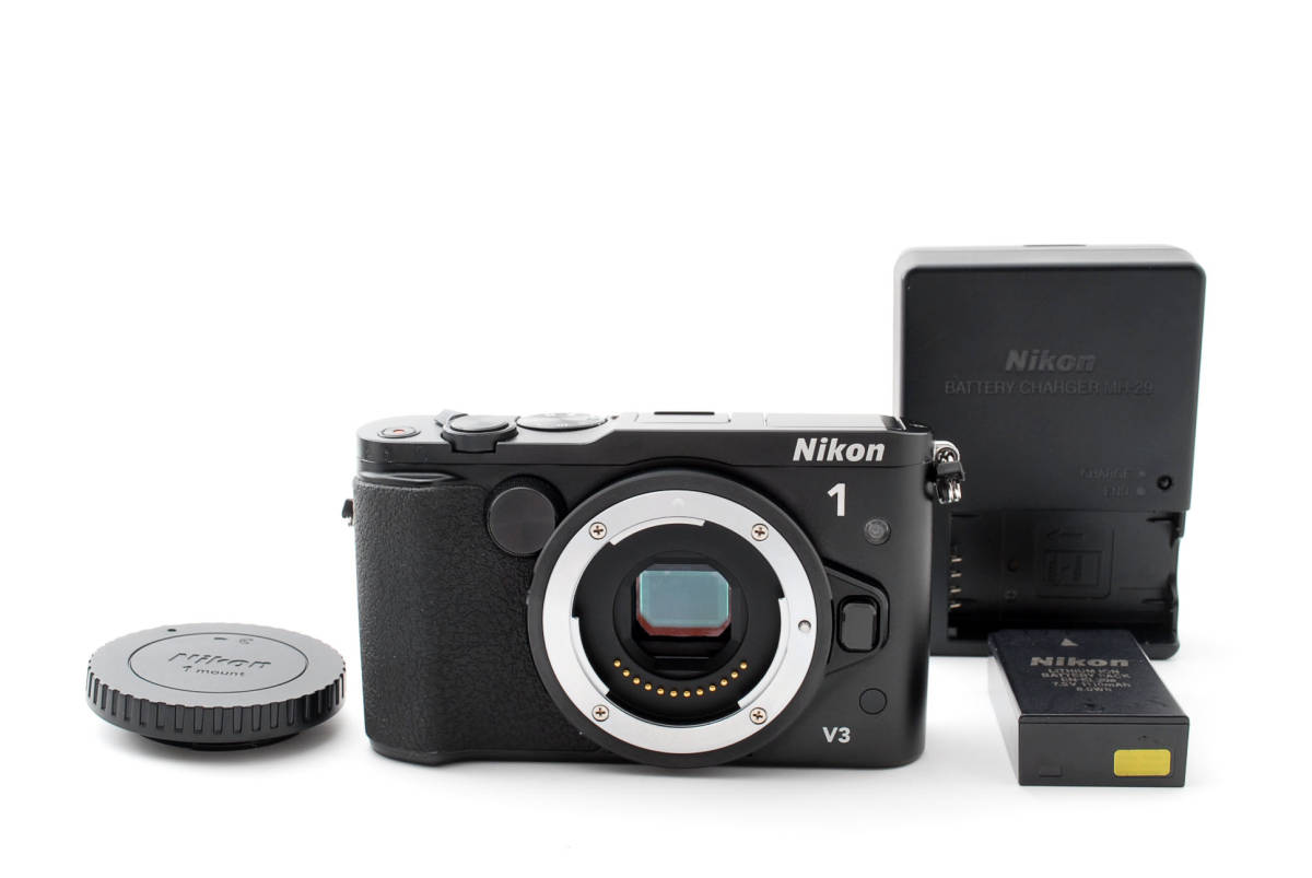 ☆ジャンク☆ ニコン Nikon 1 V3 ボディ ブラック #4365 カメラ、光学