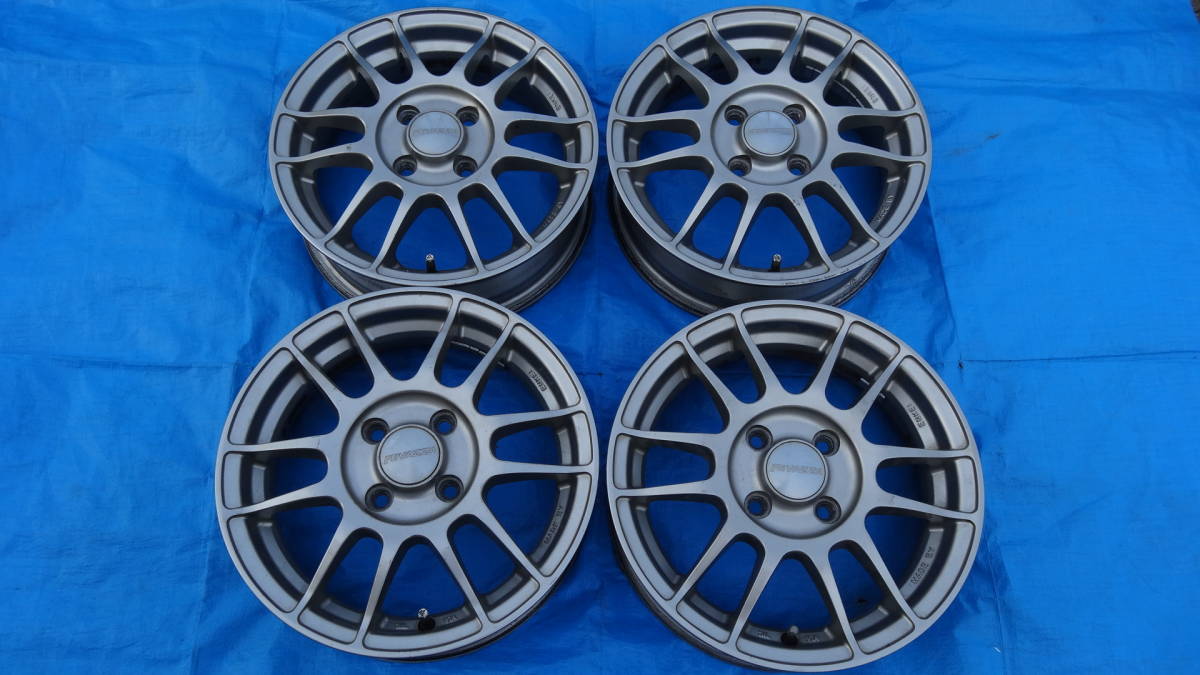 全国無料，人気 ENKEI RIVAZZA 14インチ 4.5J OFF42 PCD100-4H ハブ径73&Phi; ナット座テーパー 4本セット エンケイ リバッツァ(社外品)｜売買されたオークション情報、yahooの商品情報をアーカイブ公開 - オークファン 4穴
