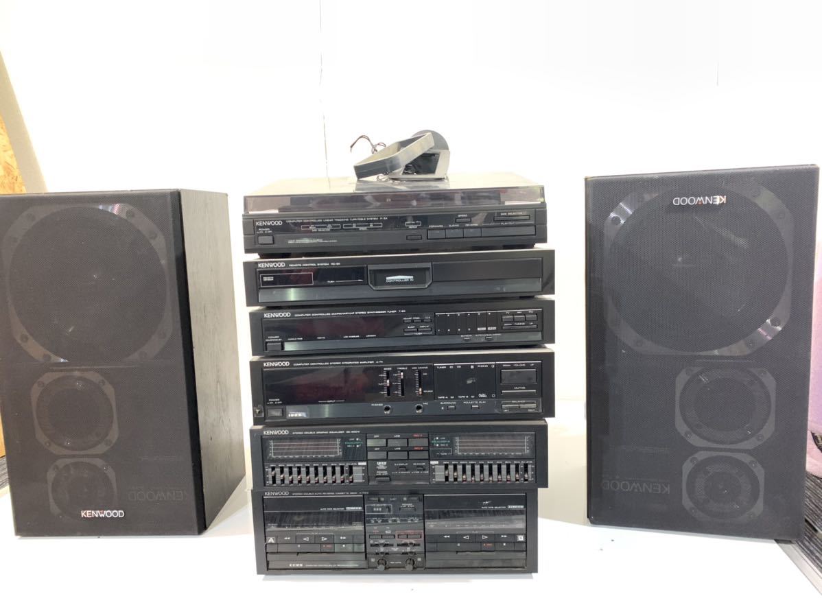 KENWOOD ケンウッド システムコンポ P-5X. RC-9X. T-9X. A-7X. スピーカ　6 ohm 100W ジャンク &frasl; システムコンポ ケンウッド G57KENWOOD ６段本体＋ P-5&frasl;T-7i&frasl;A-5i&frasl;GE-7i&frasl;X-7i&frasl;DP-7i