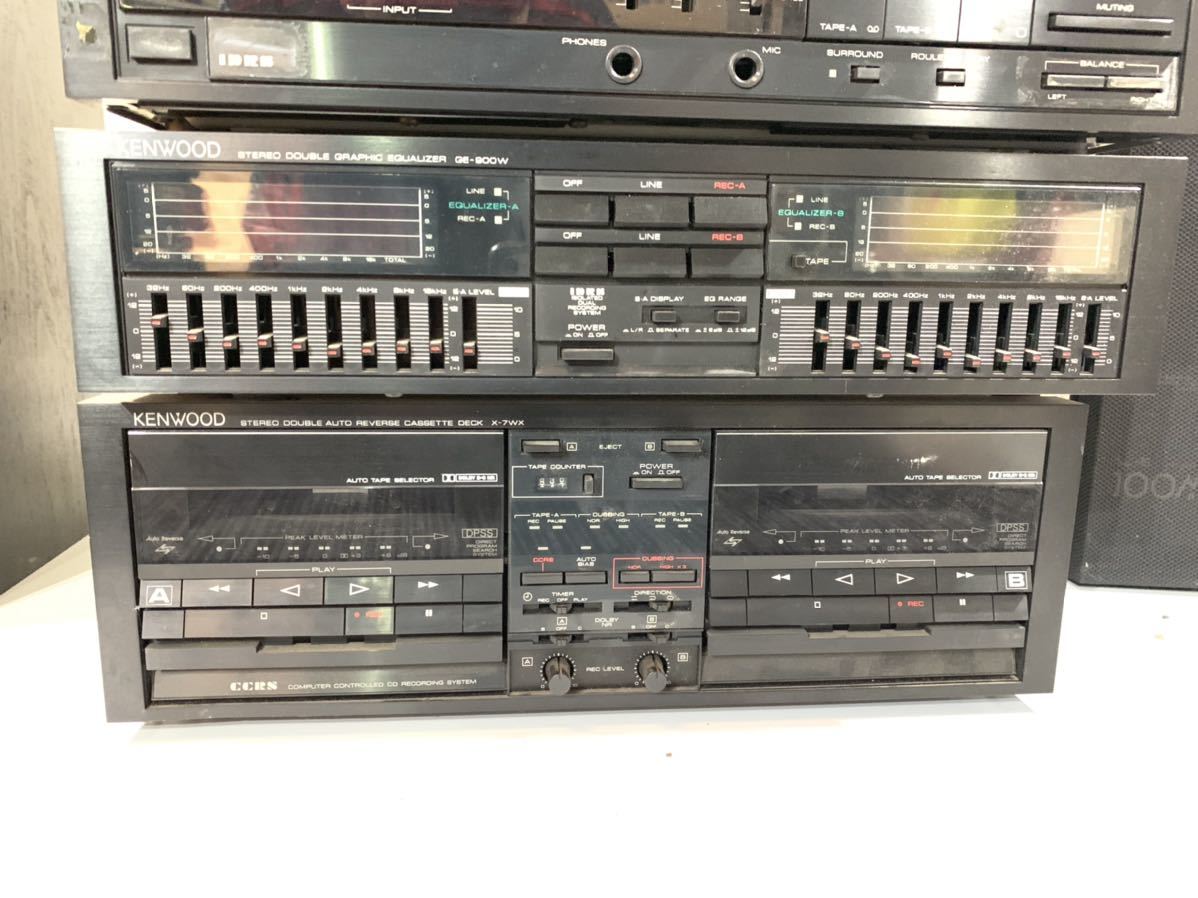 KENWOOD ケンウッド システムコンポ P-5X. RC-9X. T-9X. A-7X. スピーカ　6 ohm 100W ジャンク &frasl; システムコンポ ケンウッド G57KENWOOD ６段本体＋ P-5&frasl;T-7i&frasl;A-5i&frasl;GE-7i&frasl;X-7i&frasl;DP-7i