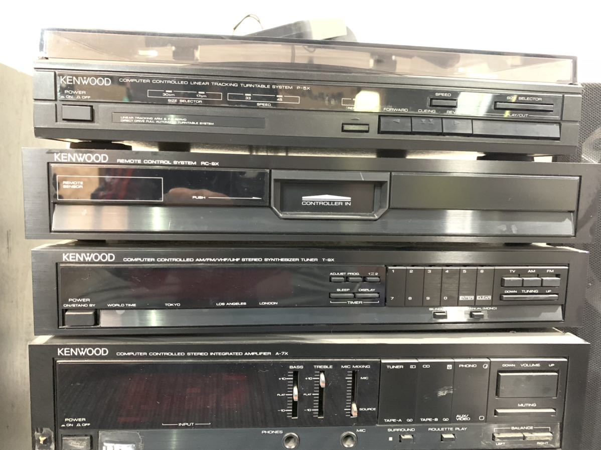 KENWOOD ケンウッド システムコンポ P-5X. RC-9X. T-9X. A-7X. スピーカ　6 ohm 100W ジャンク &frasl; システムコンポ ケンウッド G57KENWOOD ６段本体＋ P-5&frasl;T-7i&frasl;A-5i&frasl;GE-7i&frasl;X-7i&frasl;DP-7i